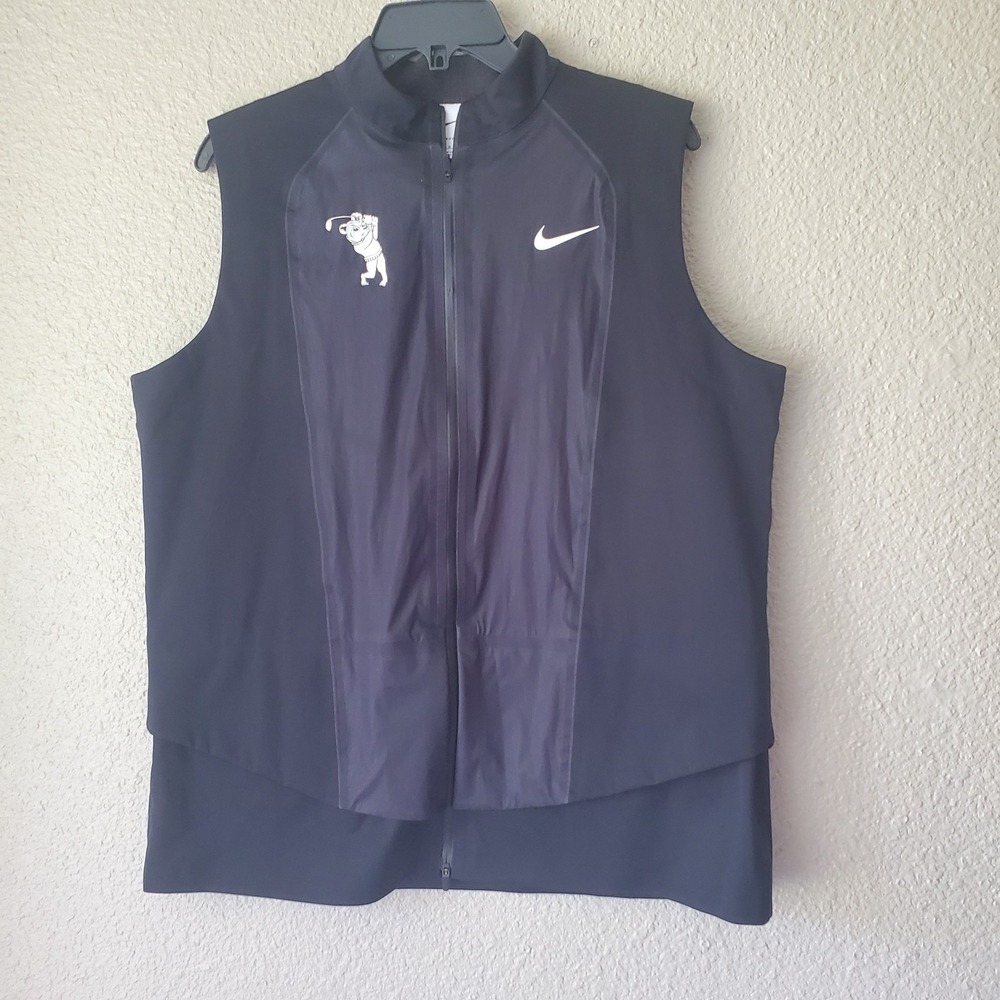 Nike Storm/Fit/ADV Golf Vest Black Size Large Men's DX6075-010 Lightweight